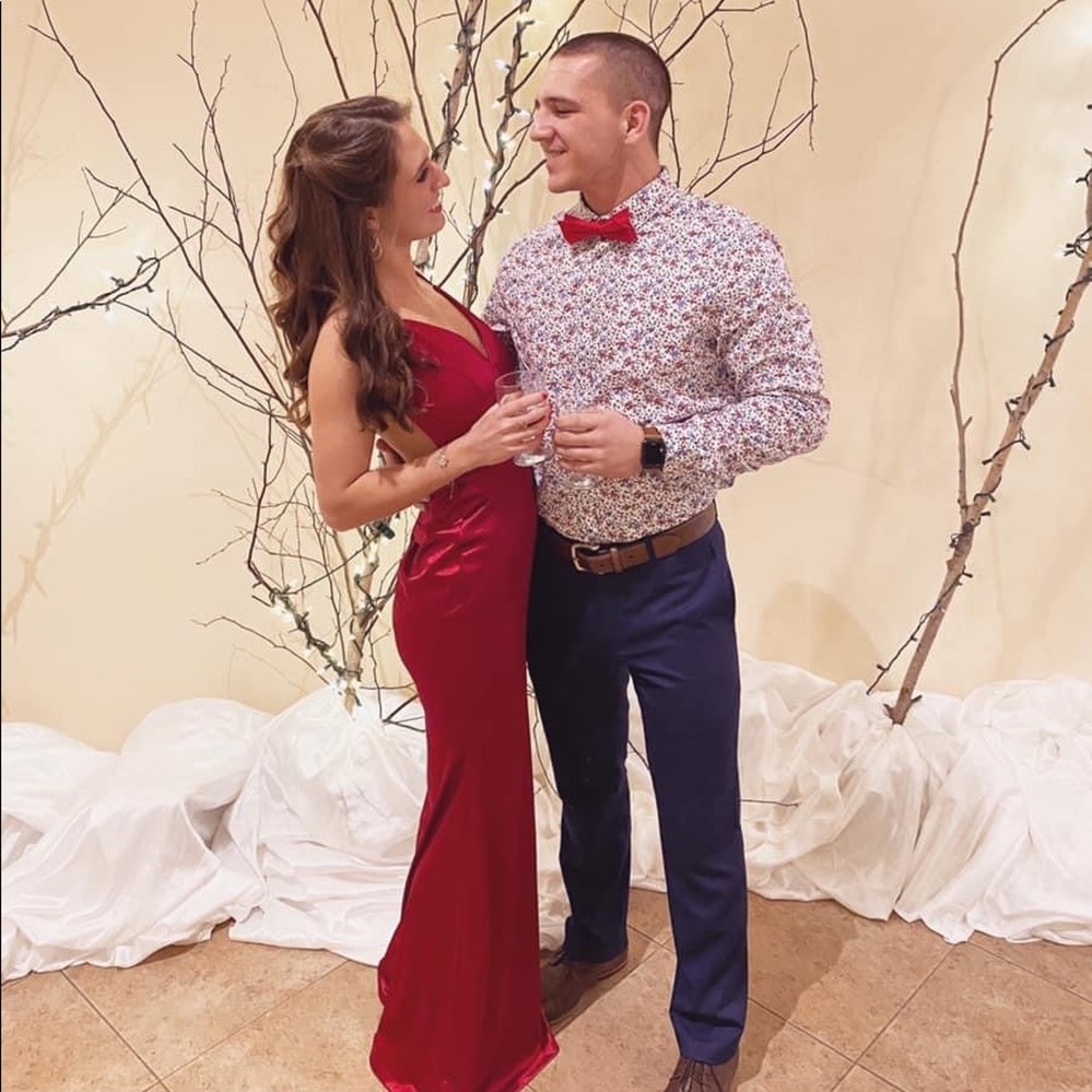 Red Windsor gown